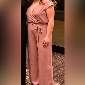 Blush pink jumpsuit